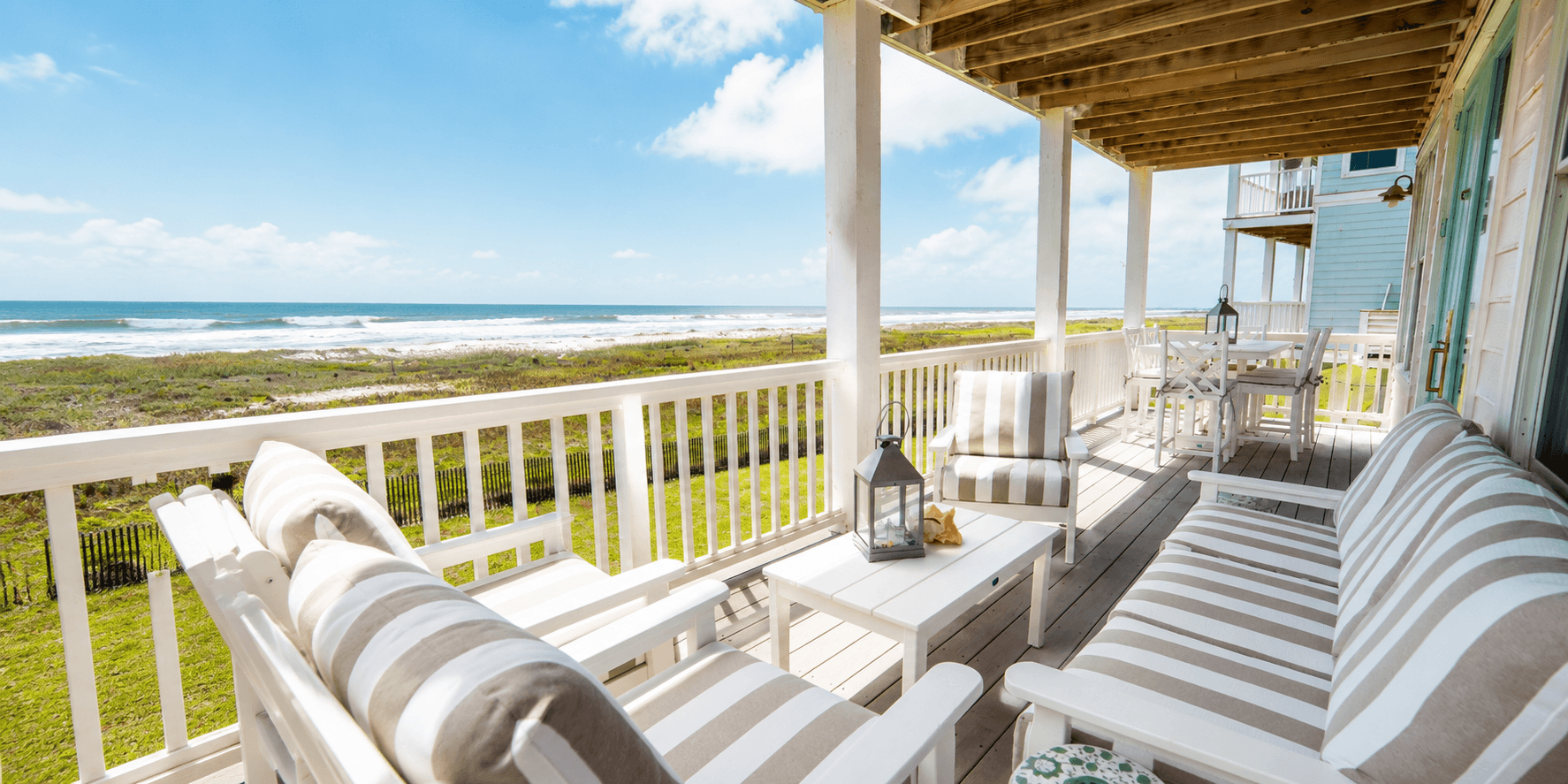 Coastal Galveston home after remodel