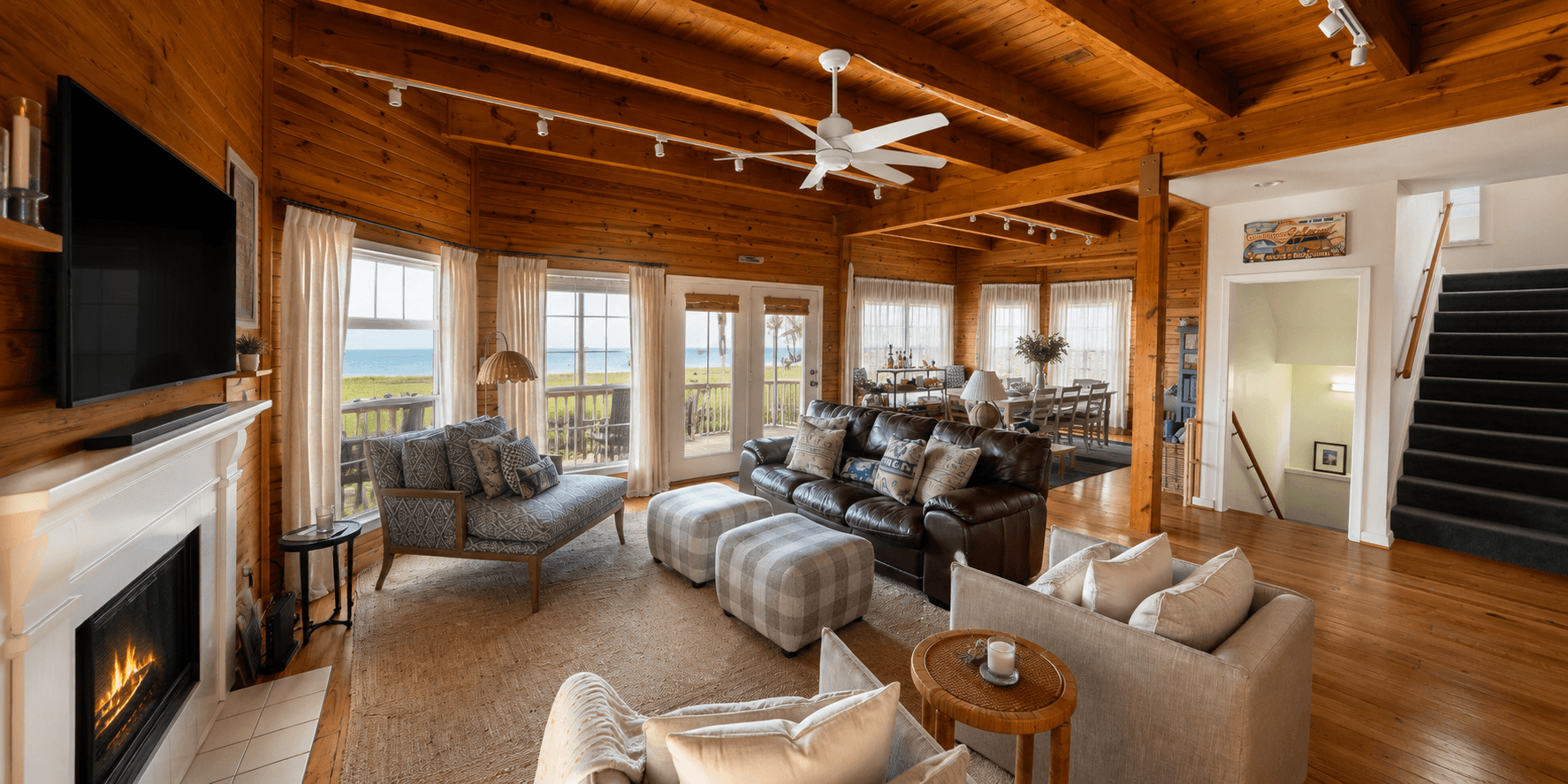 Galveston home interior after a full-home renovation
